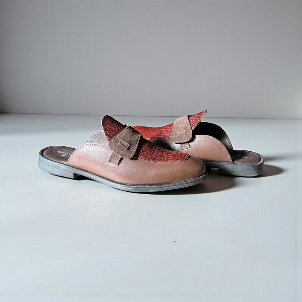 Lucento Cherry - Premium Patent Detail Mule