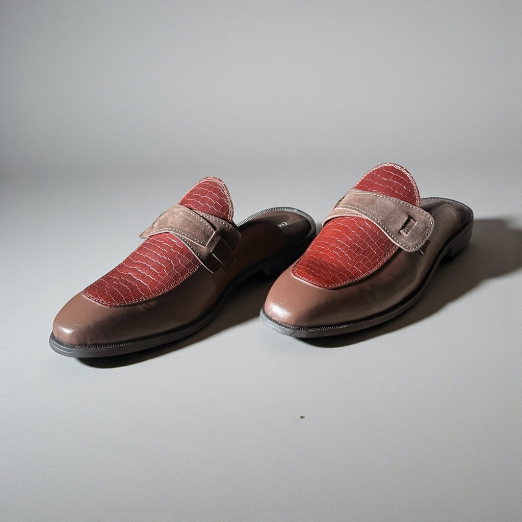Lucento Cherry - Premium Patent Detail Mule