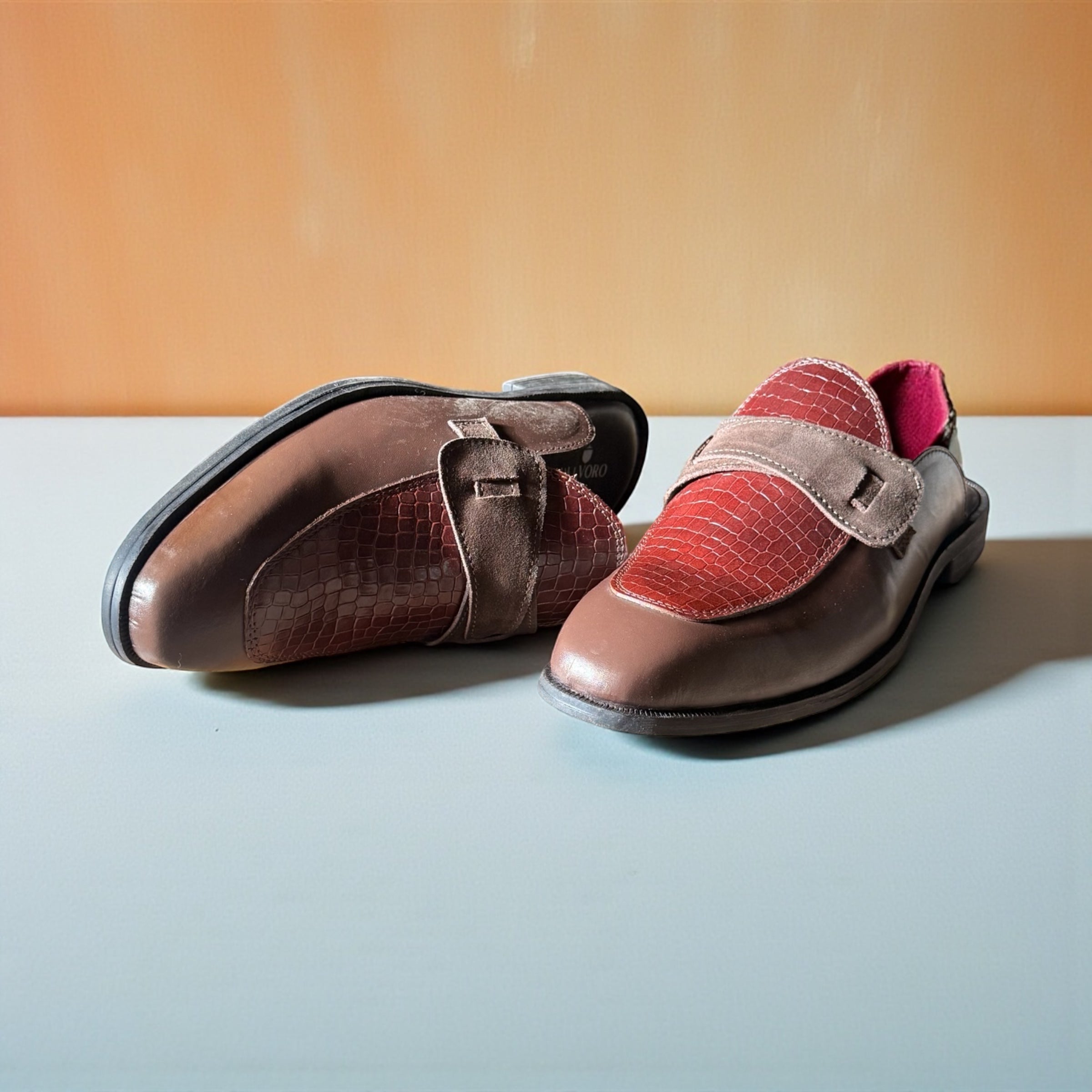 Lucento Cherry - Premium Patent Detail Mule