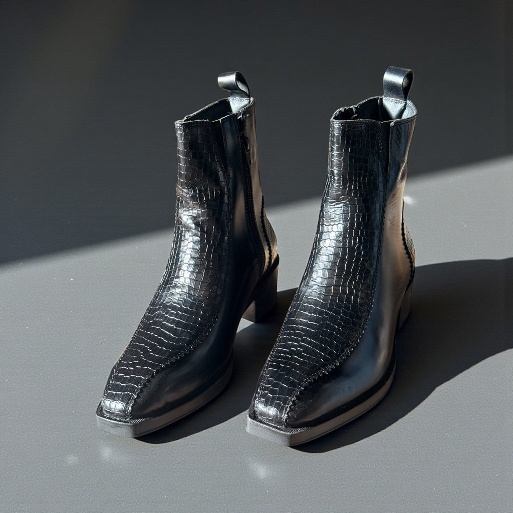 Phantom Black - Premium Long Chelsea Boots