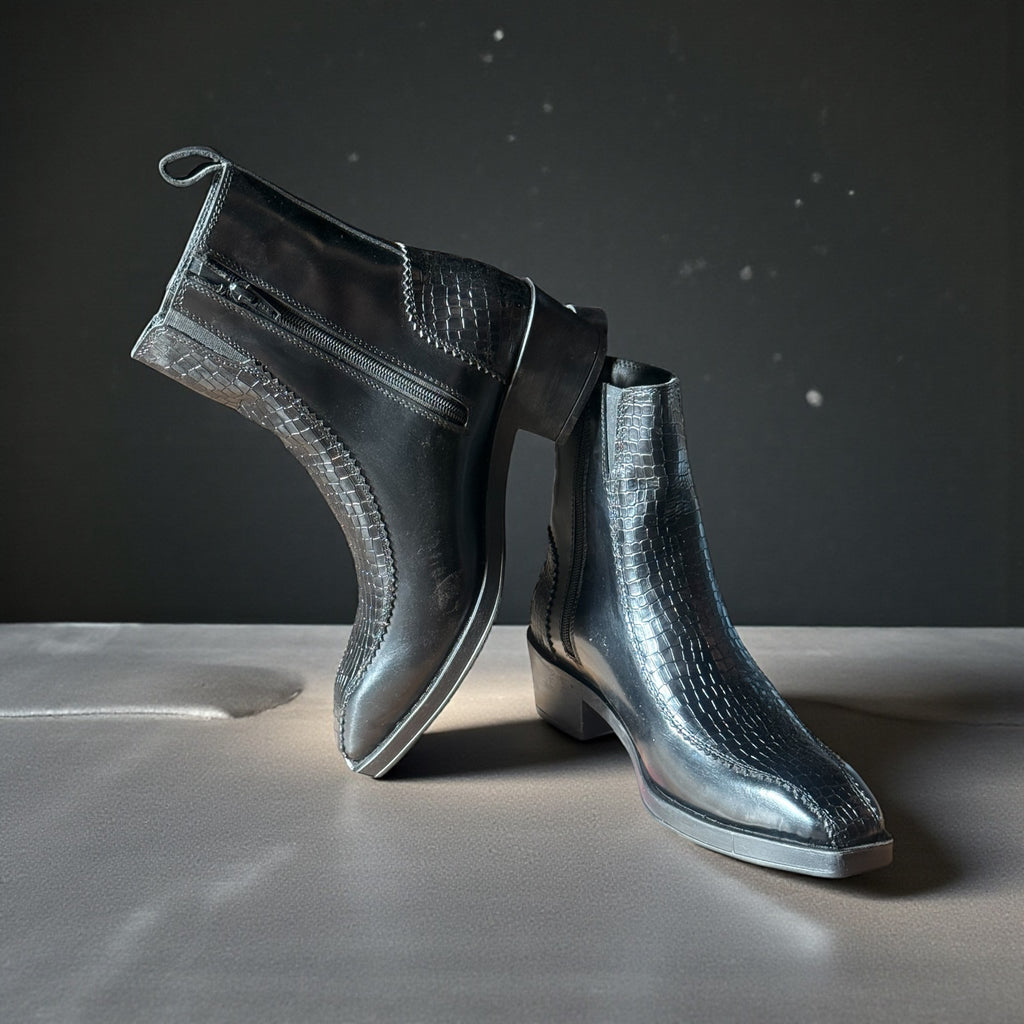Phantom Black - Premium Long Chelsea Boots