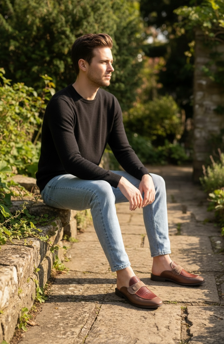 Lucento Cherry - Premium Patent Detail Mule