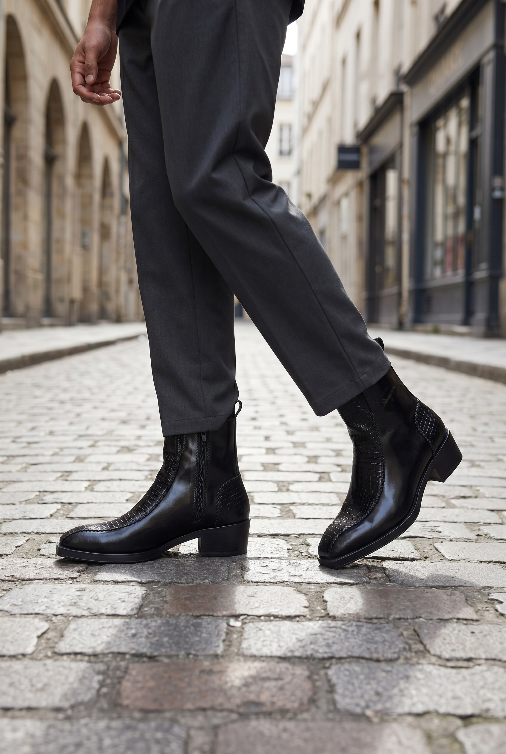 Phantom Black - Premium Long Chelsea Boots