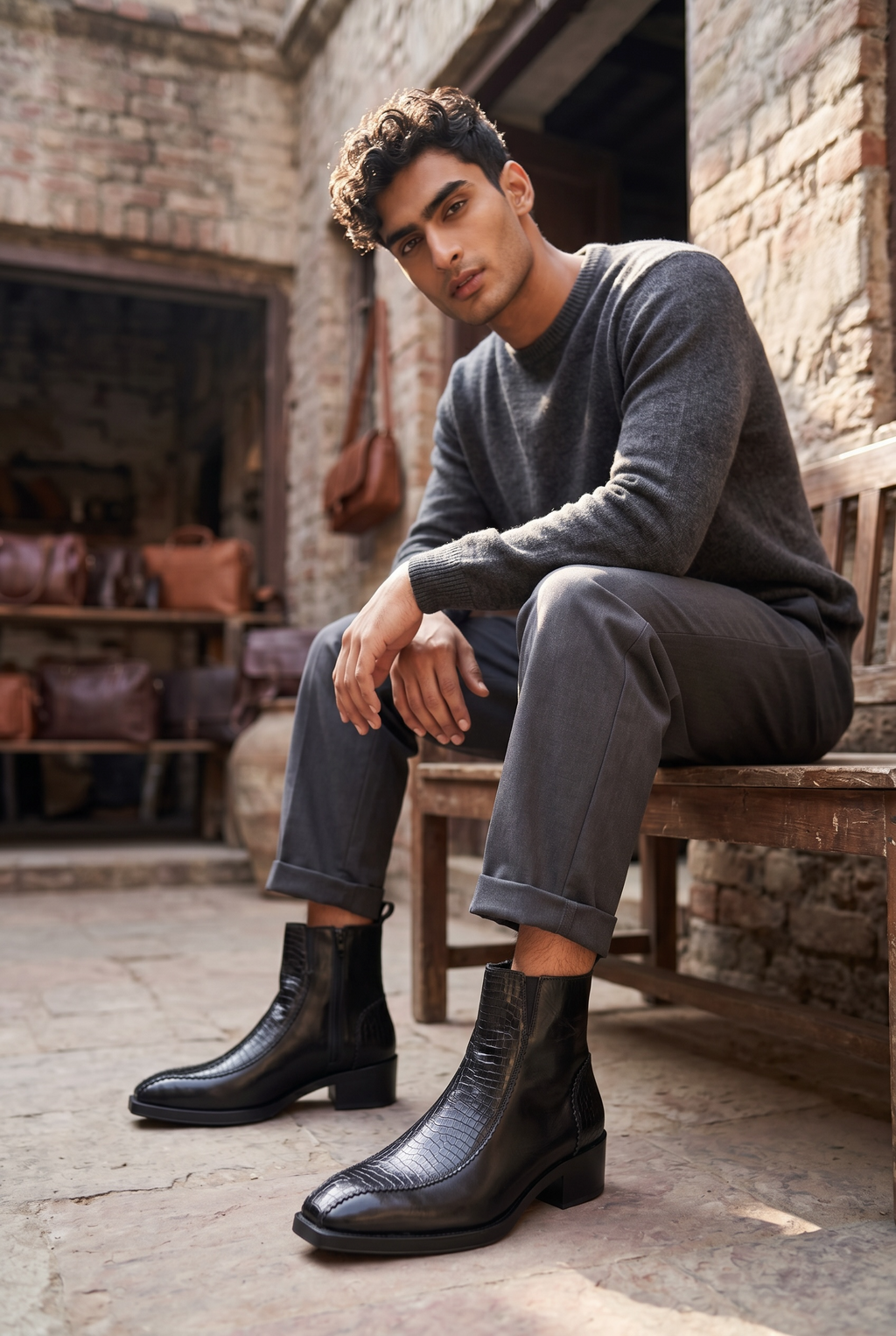 Phantom Black - Premium Long Chelsea Boots