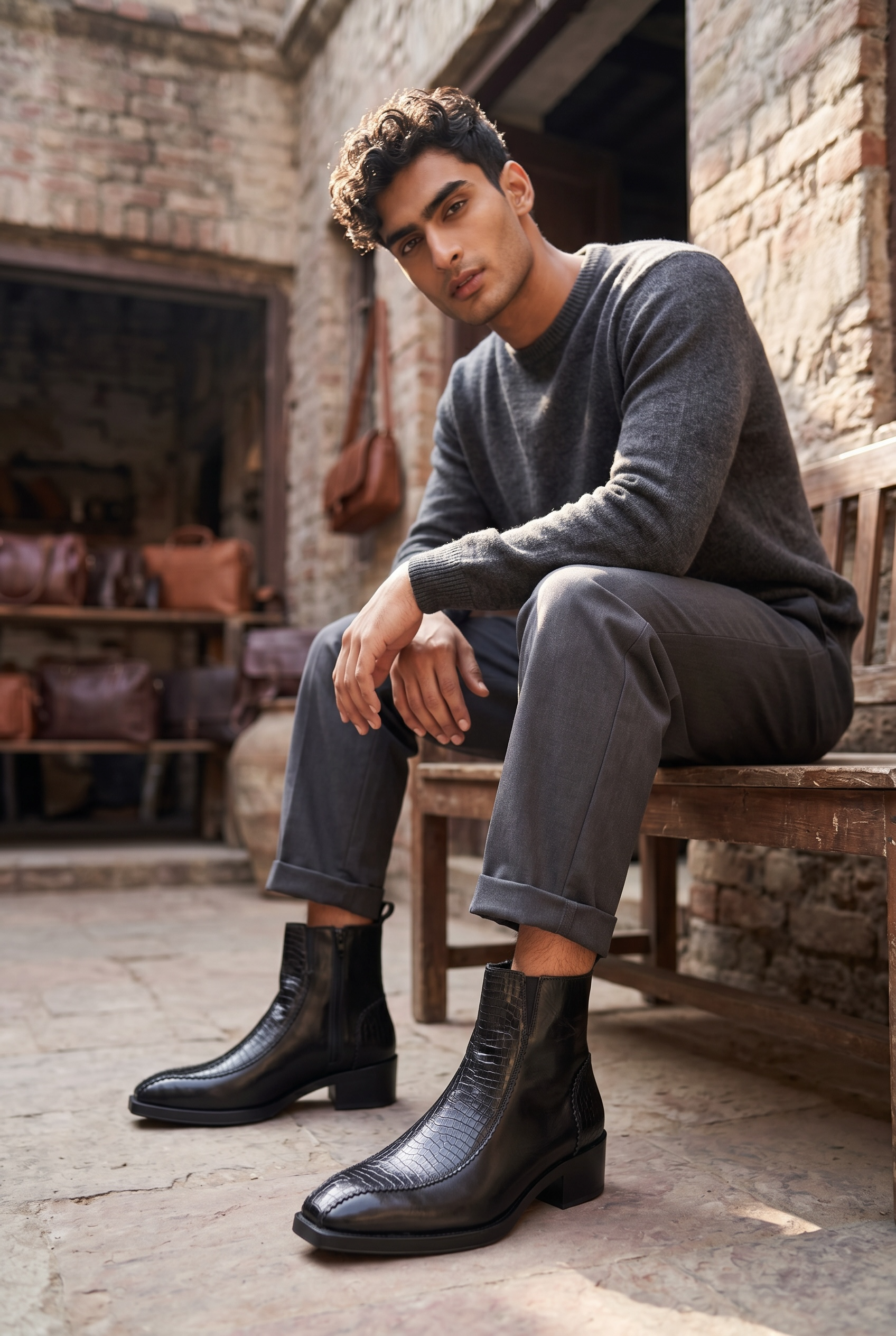 Phantom Black - Premium Long Chelsea Boots