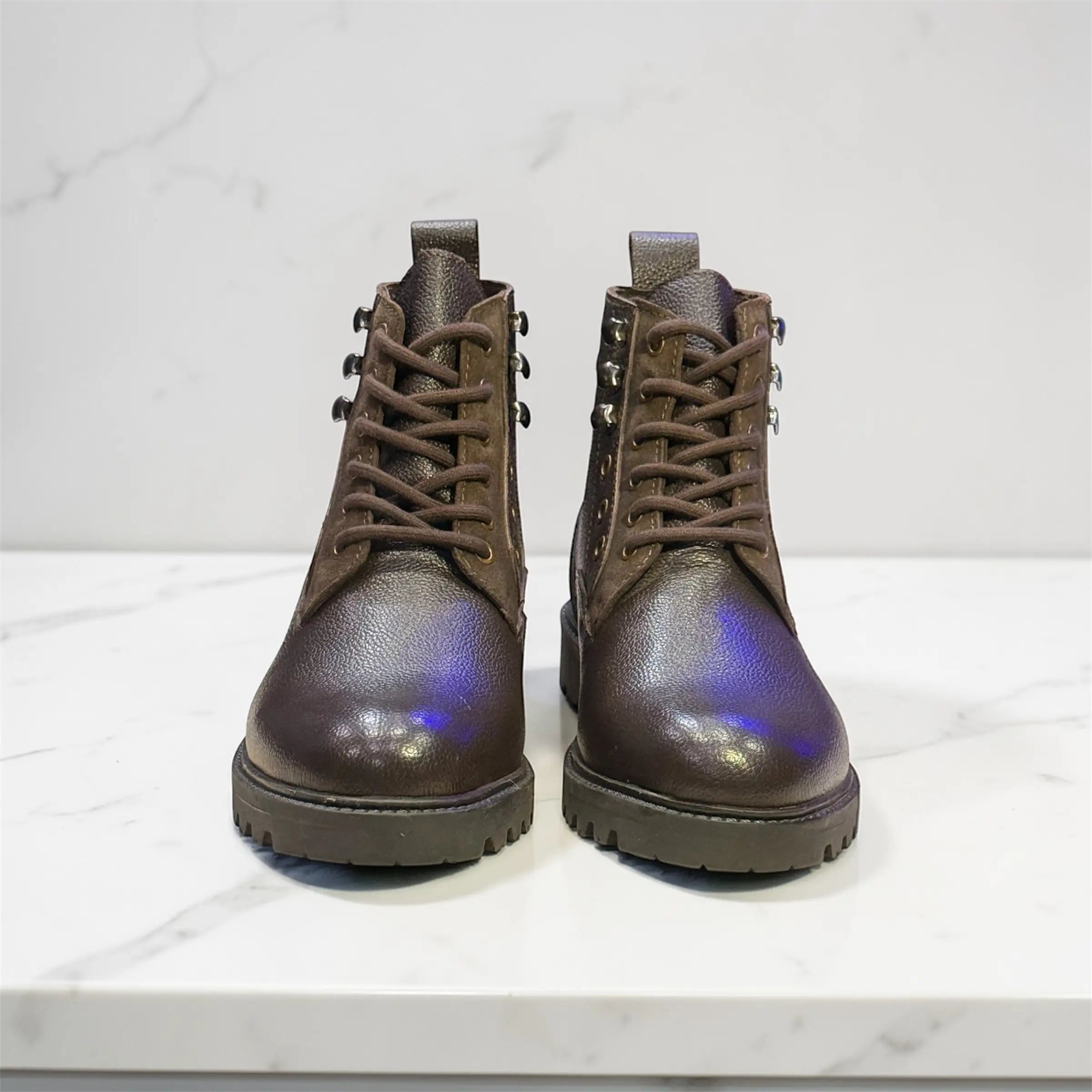 Vanguard brown - Premium Leather Lace Up Boots