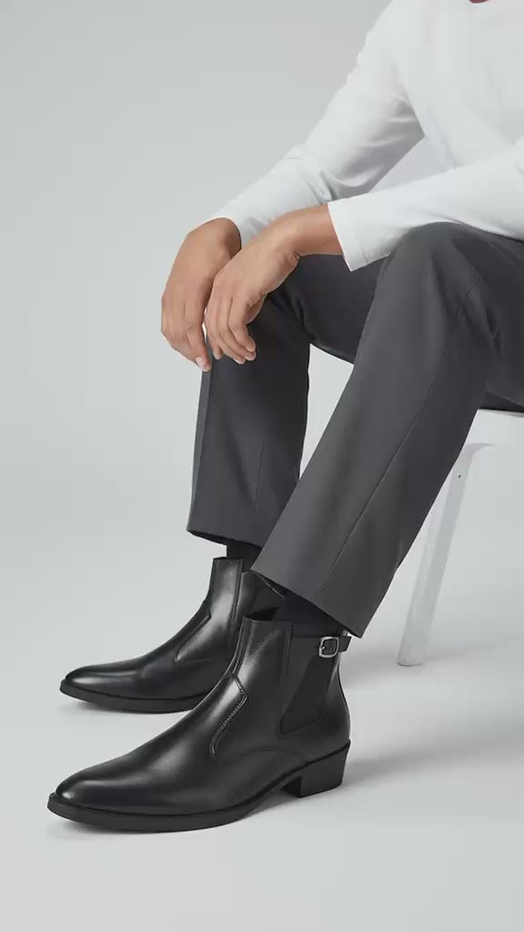Vortex black - Premium Chelsea Boot